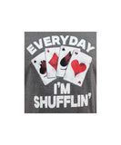 Mens Printed Card Shuffling Tee | Eagle Clothing | Plus Size | Big & Tall