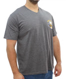 Mens Printed Designated Vneck Tee