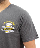 Mens Printed Designated Vneck Tee