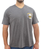 Mens Printed Designated Vneck Tee