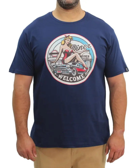 Mens Printed Diner Tee