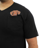 Mens Printed Dog Pocket Tee | Eagle Clothing | Plus Size | Big & Tall