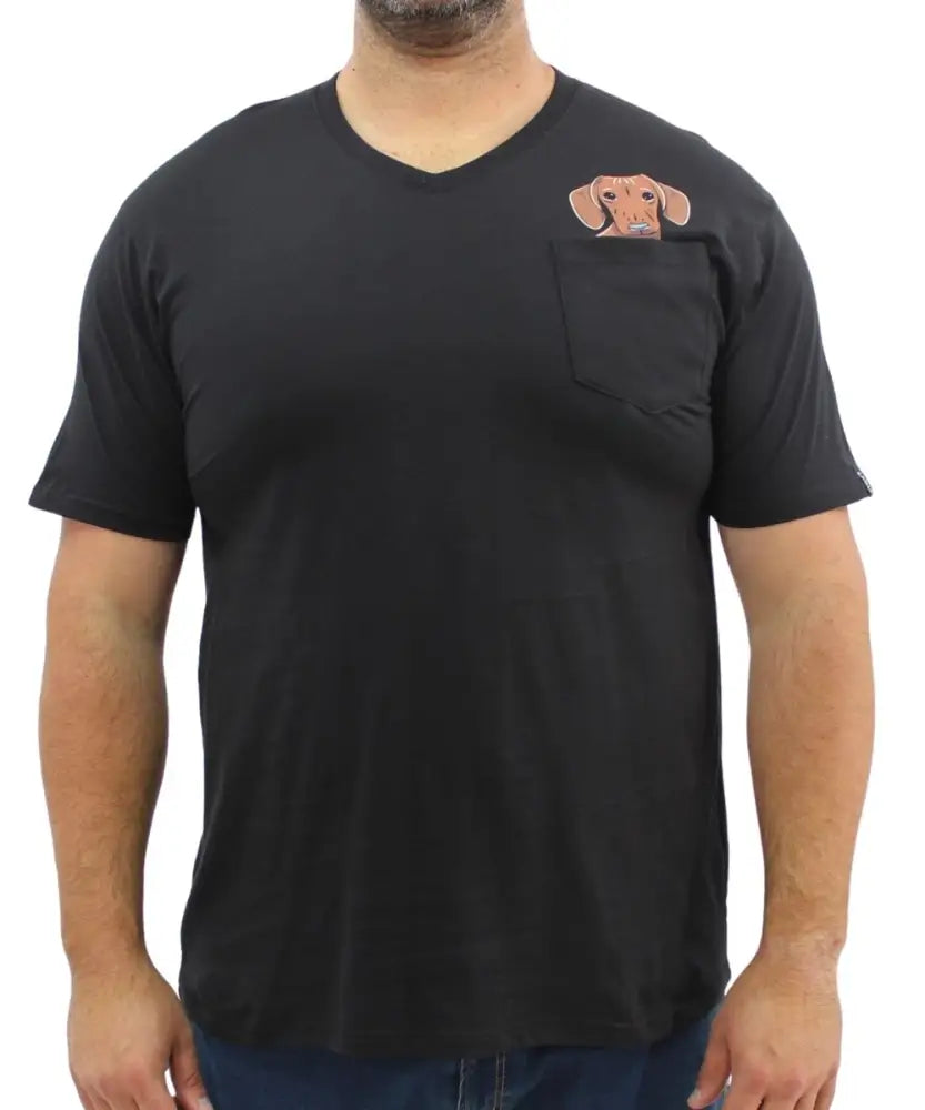 Mens Printed Dog Pocket Tee | R279.90 | Eagle Clothing | Plus Size | Big & Tall
