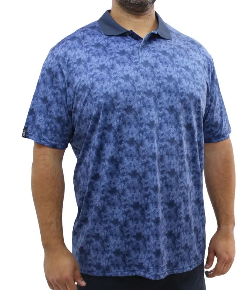 Mens Printed Dri Fit Golfer | Eagle Clothing | Plus Size | Big & Tall