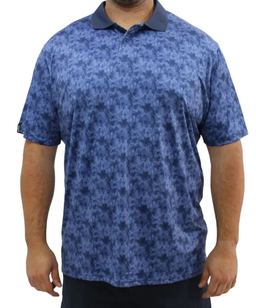 Mens Printed Dri Fit Golfer | Eagle Clothing | Plus Size | Big & Tall