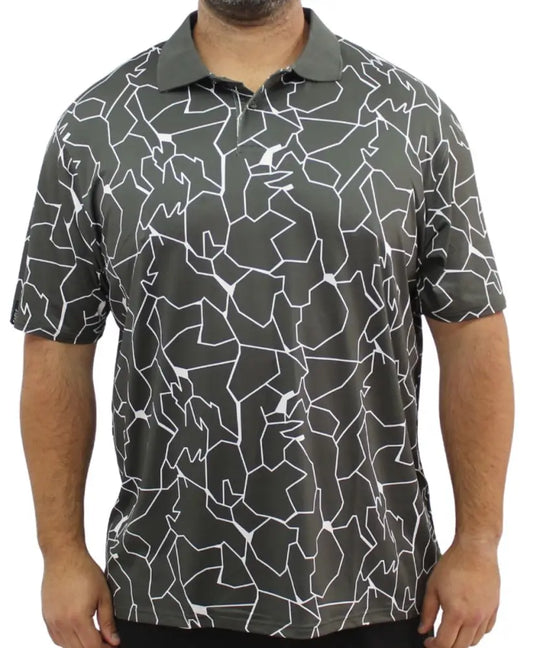 Mens Printed Dri Fit Golfer