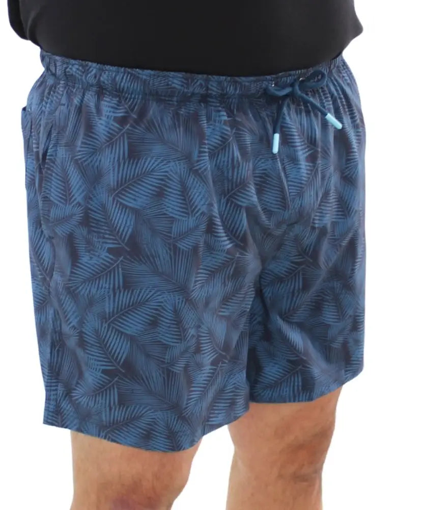 Mens Printed Fern Swim Shorts | Eagle Clothing | Plus Size | Big & Tall