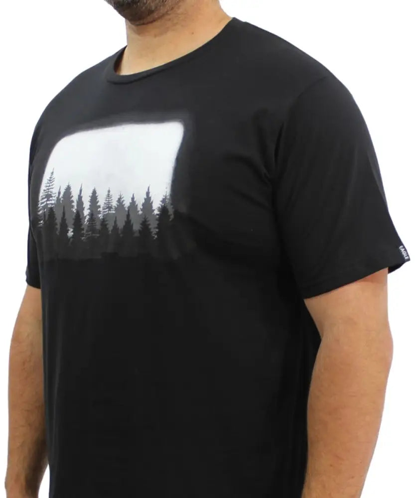 Mens Printed Forest Tee | Eagle Clothing | Plus Size | Big & Tall