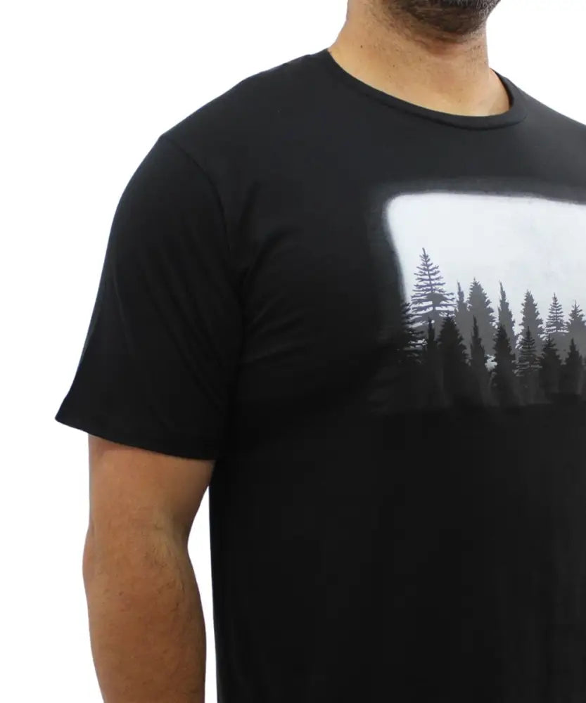 Mens Printed Forest Tee | Eagle Clothing | Plus Size | Big & Tall