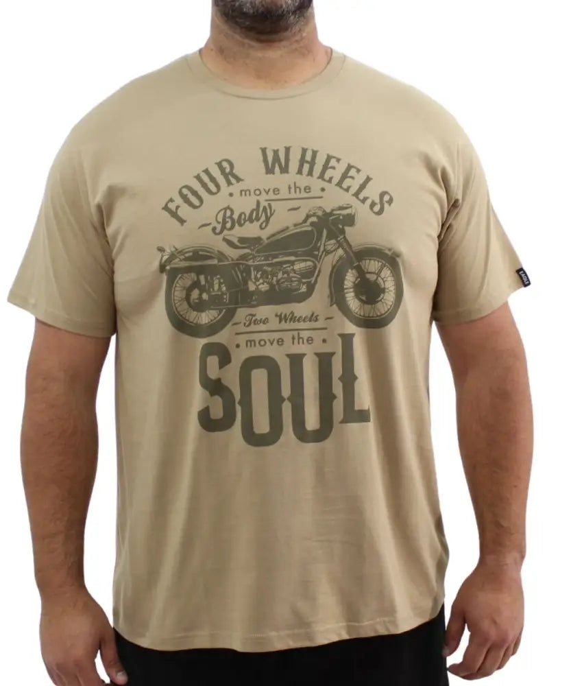 Mens Printed Four Wheels Tee | R279.90 | Eagle Clothing | Plus Size | Big & Tall