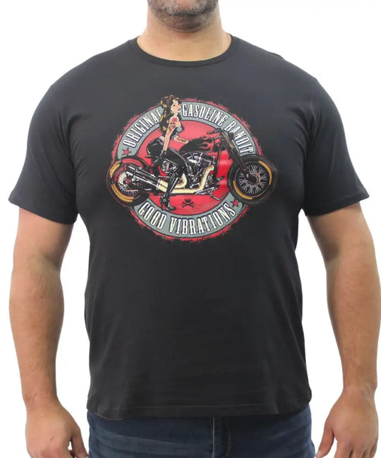Mens Printed Gasoline Tee