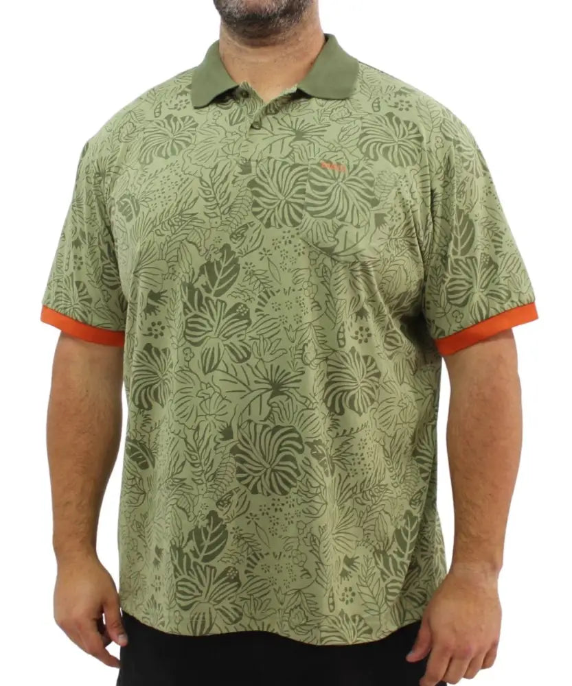 Mens Printed Golfer | Eagle Clothing | Plus Size | Big & Tall