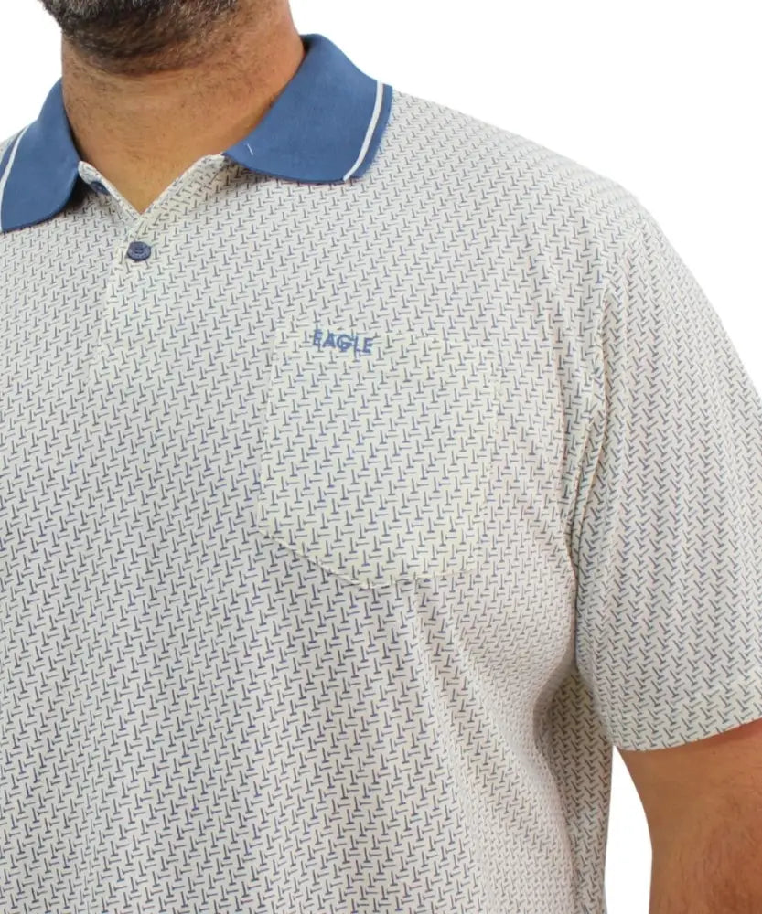 Mens Printed Golfer | Eagle Clothing | Plus Size | Big & Tall