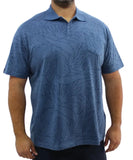 Mens Printed Golfer | Eagle Clothing | Plus Size | Big & Tall
