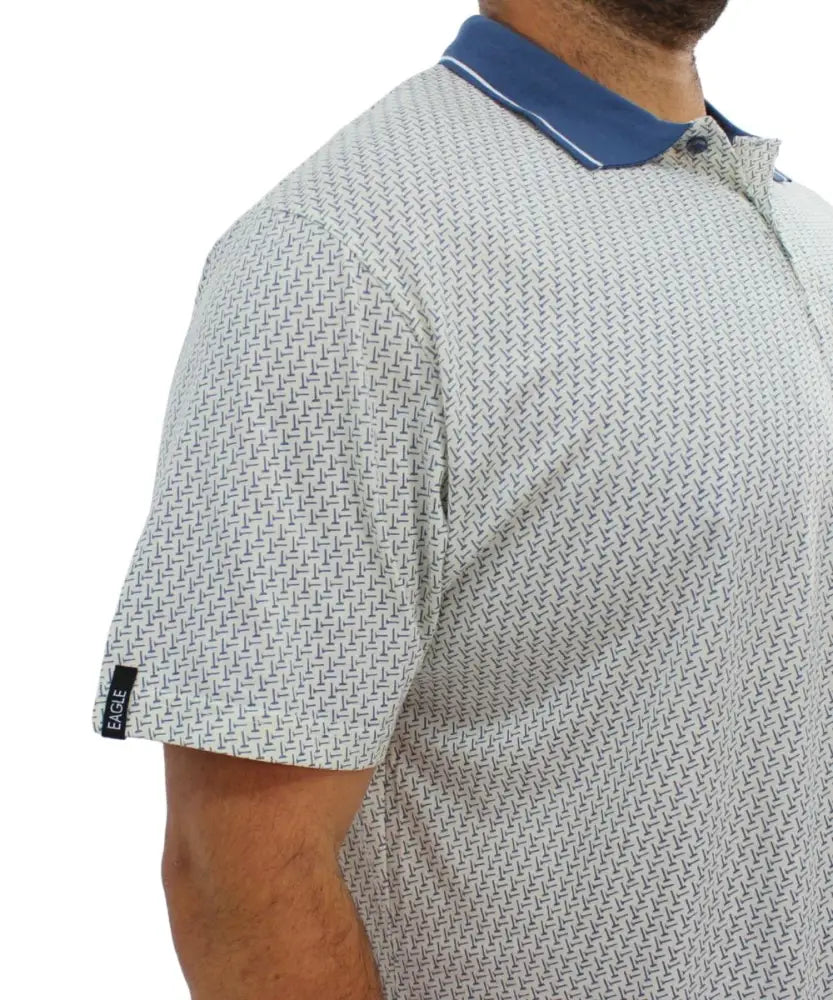 Mens Printed Golfer | Eagle Clothing | Plus Size | Big & Tall