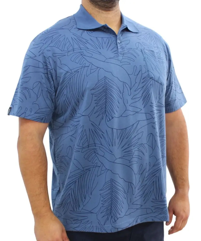 Mens Printed Golfer | R419.90 | Eagle Clothing | Plus Size | Big & Tall