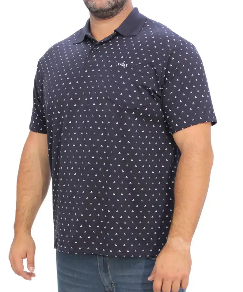 Mens Printed Golfer | R299.90 | Eagle Clothing | Plus Size | Big & Tall
