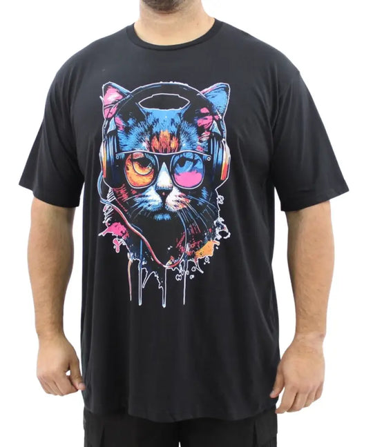 Mens Printed Headphones Tee