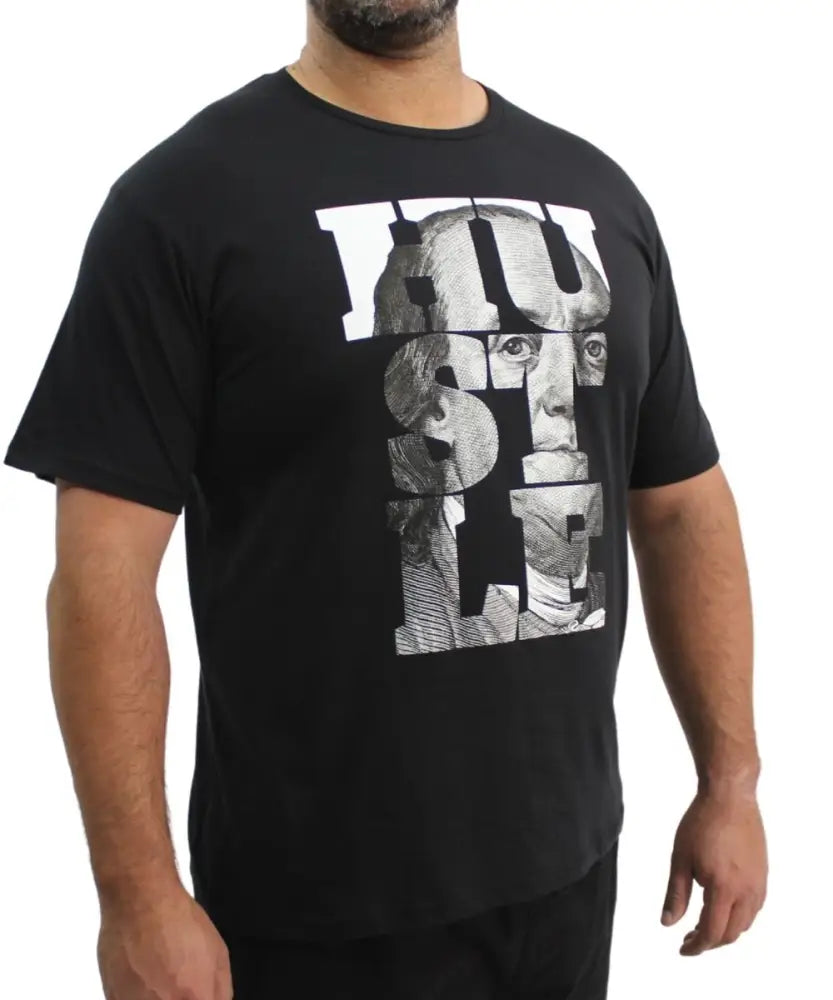 Mens Printed Hustle Tee | Eagle Clothing | Plus Size | Big & Tall