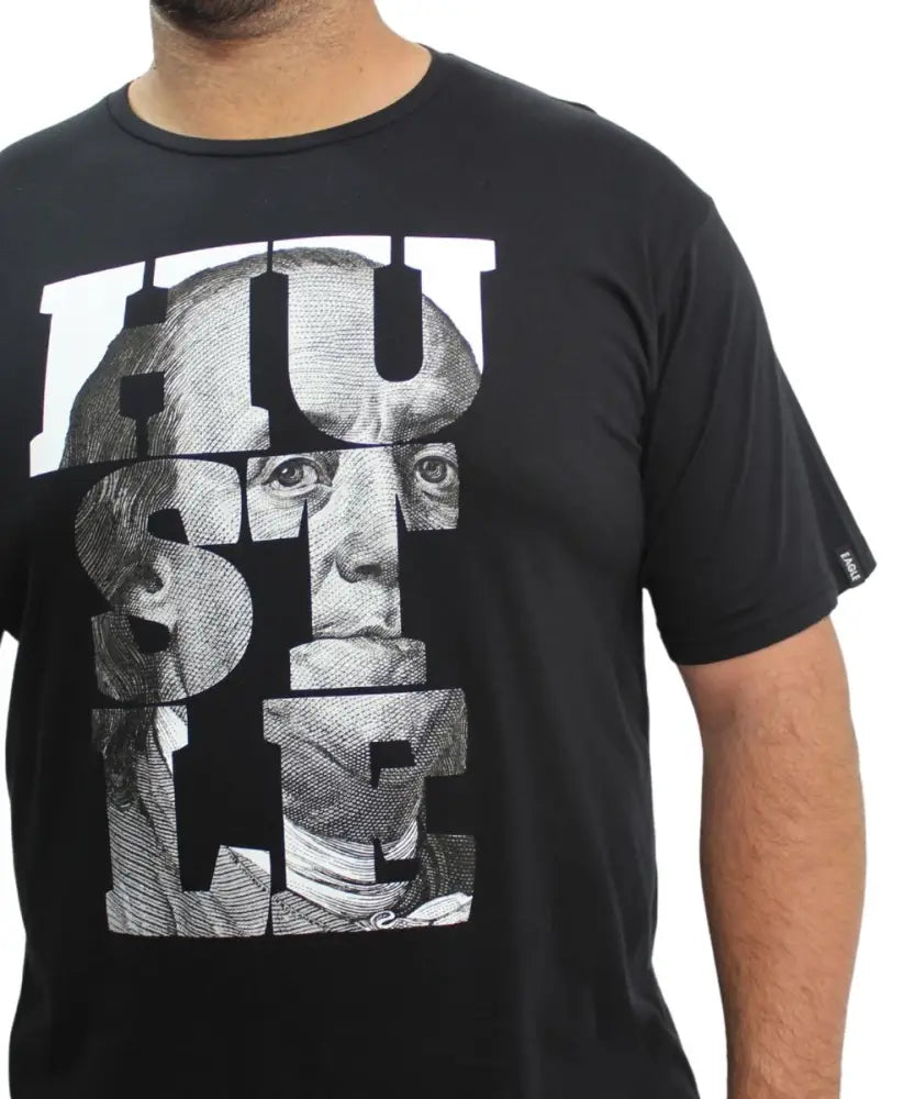 Mens Printed Hustle Tee | Eagle Clothing | Plus Size | Big & Tall