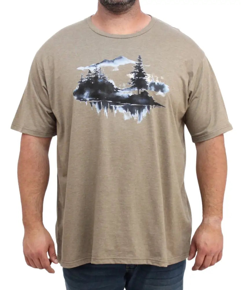 Mens Printed Landscape Tee | R349.90 | Eagle Clothing | Plus Size | Big & Tall