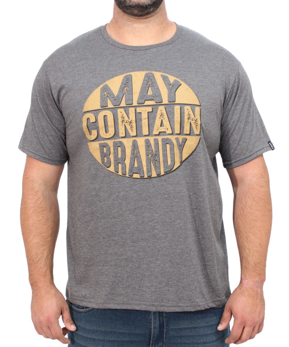 Mens Printed May Contain Brandy Tee | R269.90 Eagle Clothing Plus Size Big & Tall