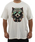Mens Printed Musical Raccoon