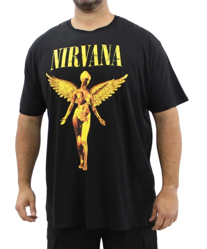 Mens Printed Nirvana Tee