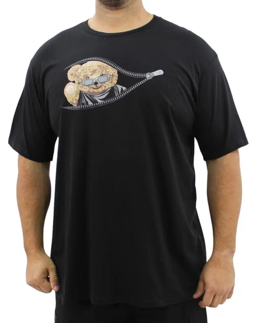 Mens Printed Peeping Bear Tee