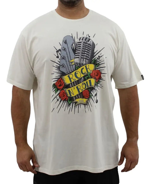 Mens Printed Rock & Roll Tee