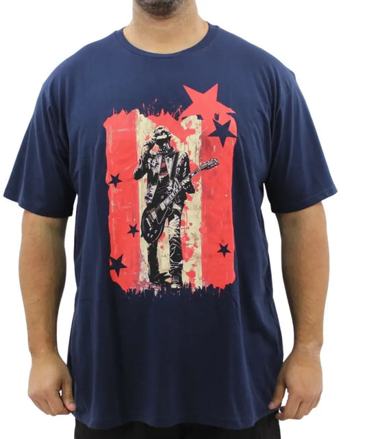 Mens Printed Skeleton Performer Tee