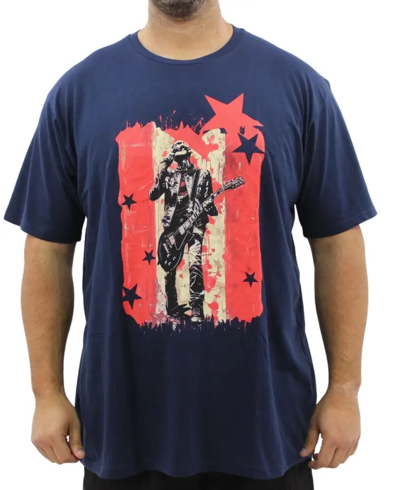 Mens Printed Skeleton Performer Tee