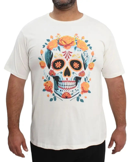 Mens Printed Skull Tee