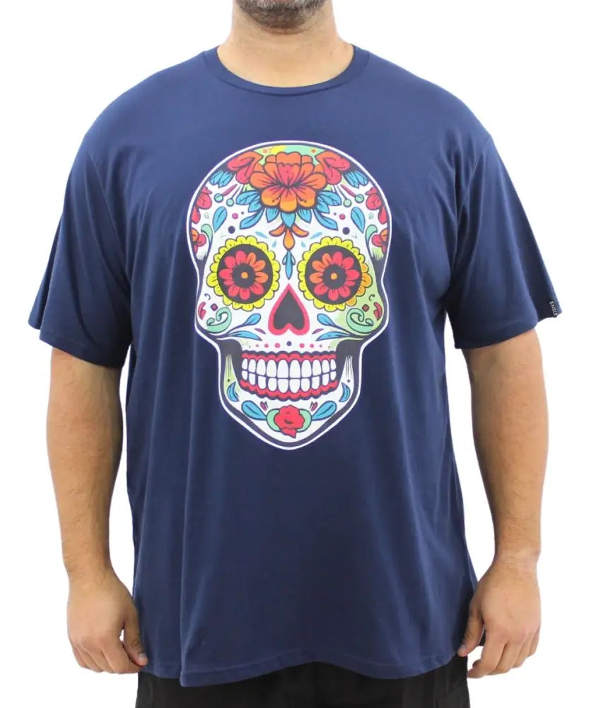 Mens Printed Skull Tee