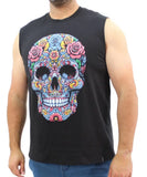 Mens Printed Skull Vest