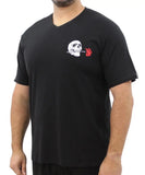 Mens Printed Skull VNeck Tee