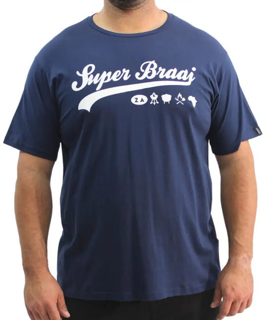 Mens Printed Super Braai Tee
