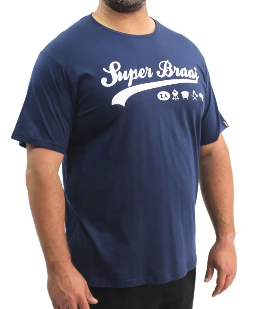 Mens Printed Super Braai Tee | Eagle Clothing | Plus Size | Big & Tall