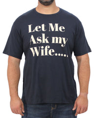 Mens Printed Wife Tee | R269.90 Eagle Clothing Plus Size Big & Tall