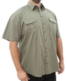 Mens Short Sleeve Bush Shirt
