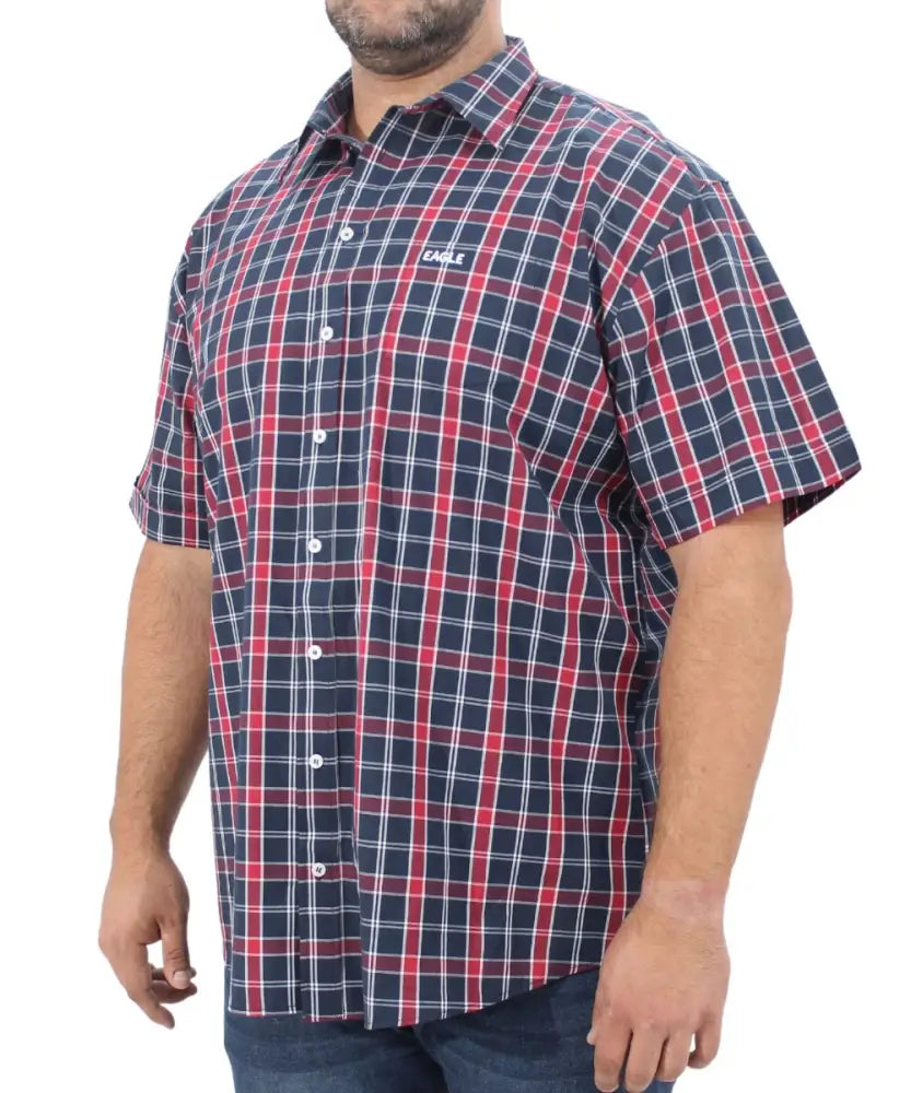 Mens Short Sleeve Check Shirt