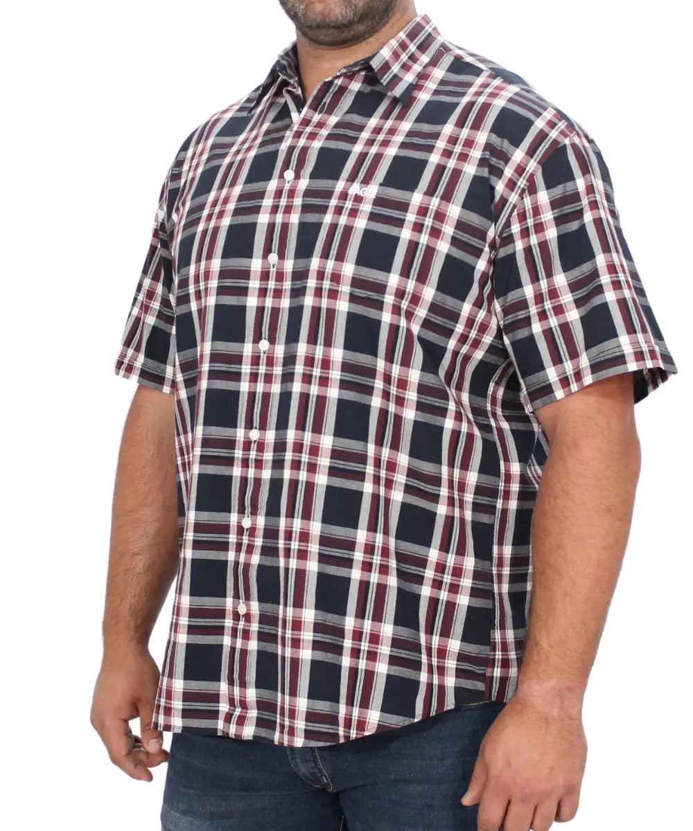 Mens Short Sleeve Check Shirt | R429.90 Eagle Clothing Plus Size Big & Tall