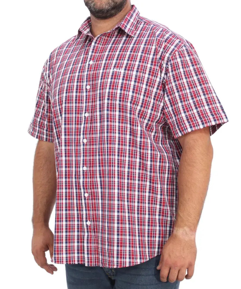 Mens Short Sleeve Check Shirt | R429.90 | Eagle Clothing | Plus Size | Big & Tall