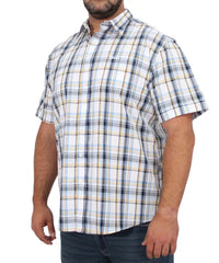 Mens Short Sleeve Check Shirt