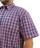 Mens Short Sleeve Check Shirt | Eagle Clothing | Plus Size | Big & Tall