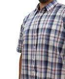 Mens Short Sleeve Check Shirt