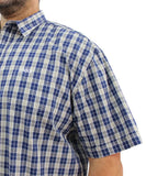 Mens Short Sleeve Check Shirt | Eagle Clothing | Plus Size | Big & Tall