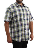 Mens Short Sleeve Check Shirt | Eagle Clothing | Plus Size | Big & Tall