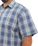 Mens Short Sleeve Check Shirt | Eagle Clothing | Plus Size | Big & Tall