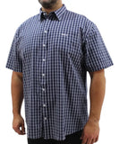 Mens Short Sleeve Check Shirt | R479.90 | Eagle Clothing | Plus Size | Big & Tall